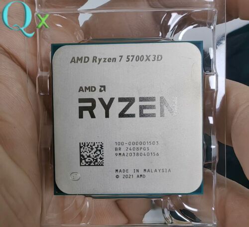 AMD Ryzen 7 5700X3D Desktop AM4 CPU Processor 3.0GHz 8 Core 16 Thrs R7  5700X3D