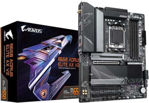 Gigabyte B650 Aorus Elite AX V2 Gaming Motherboard Socket AM5 HDMI DisplayPort