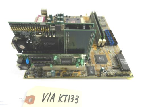 VIA KT133 AMD Athlon CPU 2.33 gHz 256 MBx2  Virge 1GB US Robotics USR 7900A D121