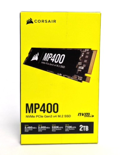 Corsair MP400 NVMe PCle Gen3 x4 M.2 SSD 2TB nvm/Express Black CSSDF2000GBMP400R2