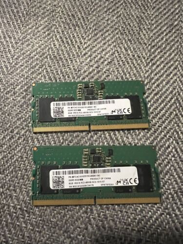 MTC4C10163S1SC48BA1 BC 2x8GB sticks of SODIMM DDR5 4800 Laptop RAM (16GB total)