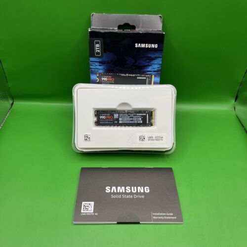 Samsung 990 PRO 2TB NVMe PCIe 4.0 M.2 2280 (MZ-V9P2T0B/AM) Internal SSD