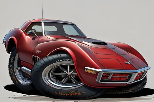 1972 Corvette AI Generated | POSTER 24 X 36 INCH