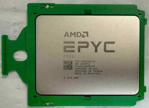 AMD EPYC 7F52 CPU processor 16 cores 32 threads 3.5GHZ up to 3.9GHZ 240w