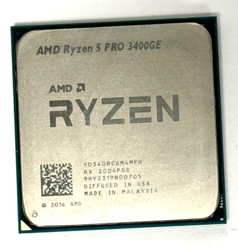 AMD Ryzen 5 PRO 3400GE Quad-Core 3.3 GHz Socket AM4 35W Processor YD340BC6M4MFH