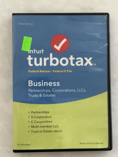 2017 Intuit Turbotax Business Partnerships Corps LLCs Trusts & Estates Tax