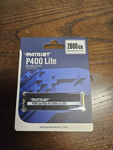 Patriot P400L 2TB M.2 2280 PCIe Gen4x4 NVMe Internal Solid State Drive PC/Laptop