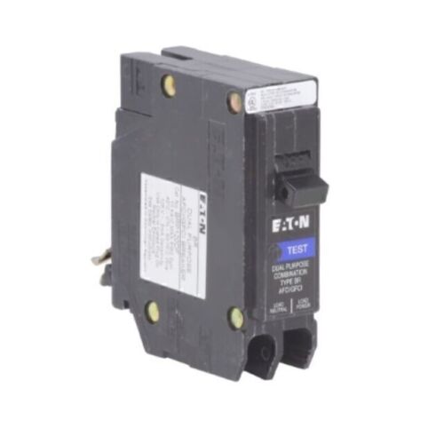 EATON 20 AMP, 1P, 120V BRP120DF DUAL PURPOSE AFCI/GRCI CIRCUIT BREAKER (NIB)