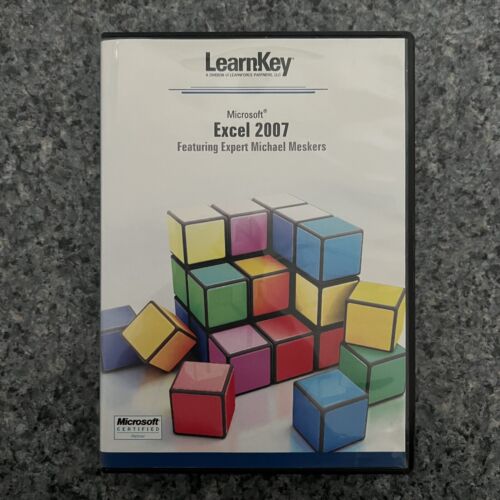 LearnKey Microsoft Excel 2007 5 Disc CD-Rom Set | Featuring Michael Meskers