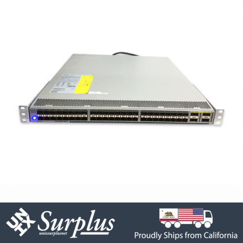 48 Port 10GB SFP+ Cisco Nexus N3K-C3064PQ-10GX Enterprise F2B Switch | 4x 40GbE