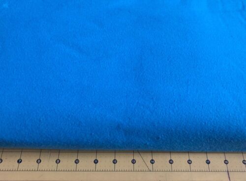 Solid Turquoise Flannel fabric sold by the yard #1115