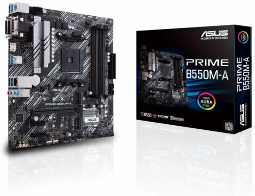 ASUS AMD B550 AM4 Compatible Motherboard PRIME B550M-A MicroATX PRIME B550M-A