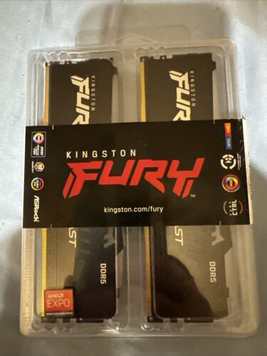 Kingston Fury beast 32GB 2x16gb DDR5 6000MTs CL36-38-38 1.35 Expo/xmp NEW