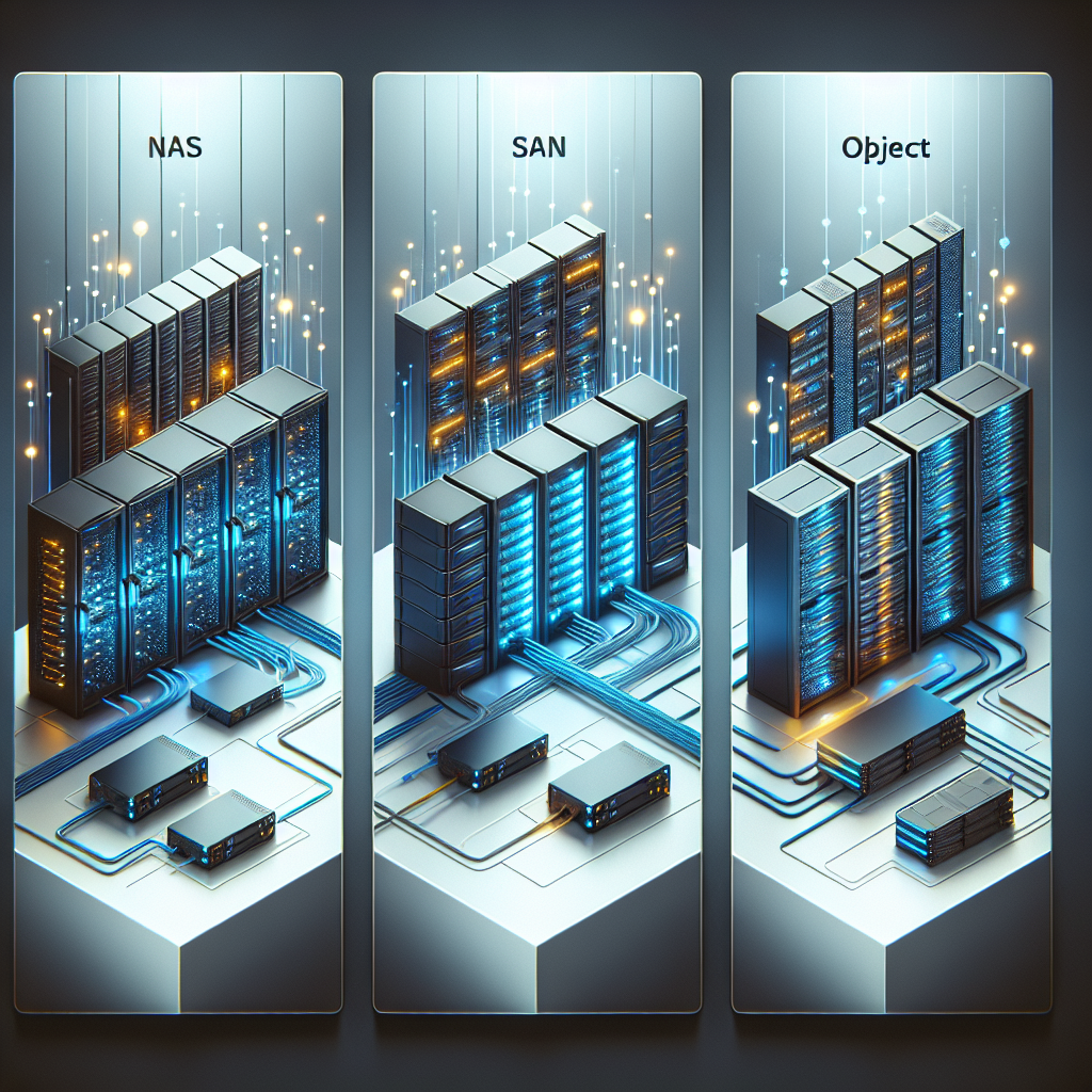 Data Center Storage Solutions: Comparing NAS, SAN, and Object Storage