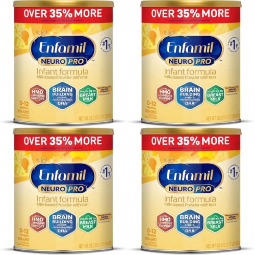 (4) Enfamil NeuroPro Powder Infant Formula – 28.3oz Each