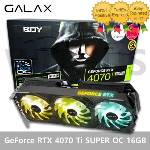 GALAX BOY NVIDIA GeForce RTX 4070 Ti SUPER EX GAMER BLACK OC D6X 16GB – Tracking