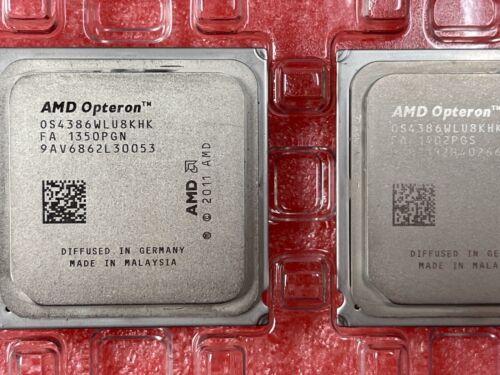 AMD Opteron 4386 3.1GHz 8 Core 95w LGA-1207 for Socket C32 (OS4386WLU8KHK)