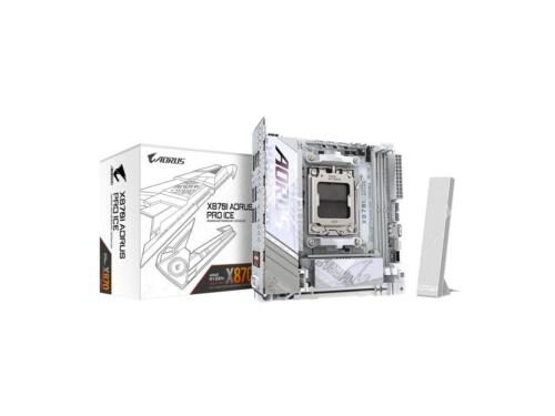 GIGABYTE X870I AORUS PRO ICE AMD AM5 LGA 1718 Motherboard, Mini-ITX, DDR5, 2x M.