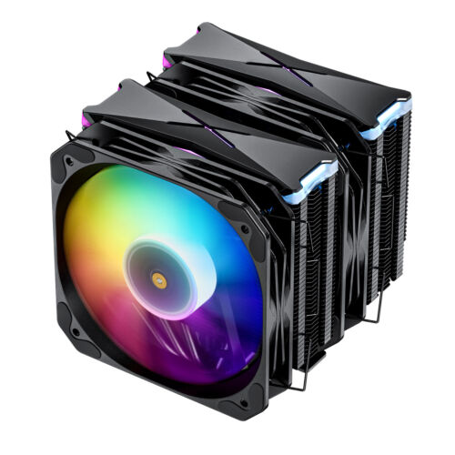 Vetroo U6PRO Dual Tower CPU Cooler w/ 6 Heatpipes 120mm ARGB & PWM Fan AMD/Intel