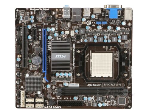 MSI 880GMS-E41 AMD 880G DDR3 Socket AM3 Micro ATX Motherboard