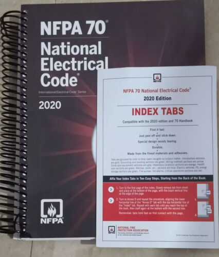 NFPA 70 National Electrical Code 2020 Edition Spiral With Index Tab New Stock