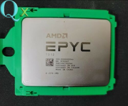 AMD EPYC Rome 7D12 SP3 Server CPU Processor 1.1GHz-3.0GHz 32-Cores Non-Dell Lock