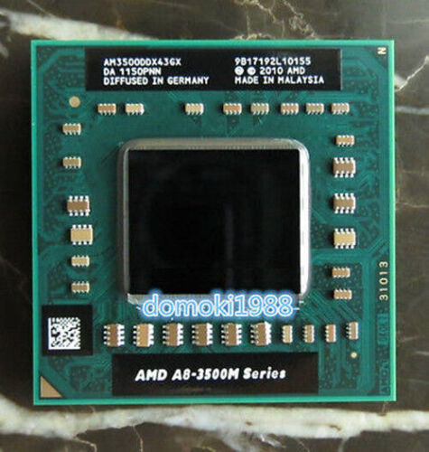 AMD 4 Core A8-3500M A8-3520M A8-3510MX A8-3530MX A8-3550MX Socket FS1 Laptop CPU