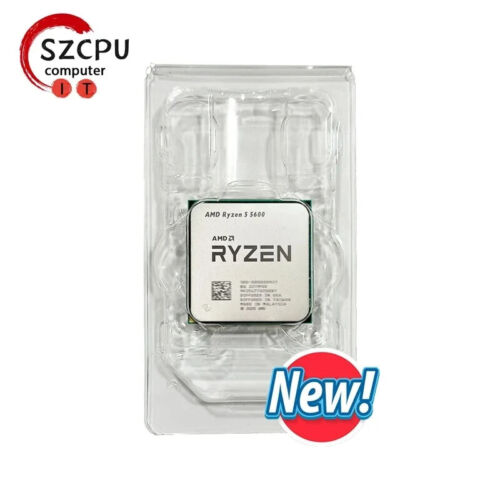 AMD R5 5600 Ryzen 5 5600 12-Thread CPU 7NM L3=32M 100-000000927 Socket AM4 New