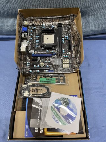 Brand New MSI A58M-E33 MS-7721 Socket FM2+/FM2 AMD A58 HDMI mATX Motherboard