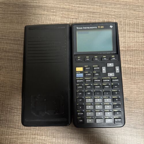 Texas Instruments TI-85 Graphing Calculator And Cover  Business Office