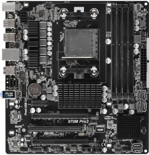 ASRock 970M Pro3 DDR3 SDRAM, AMD (90-MXGXE0-A0UAYZ) Motherboard