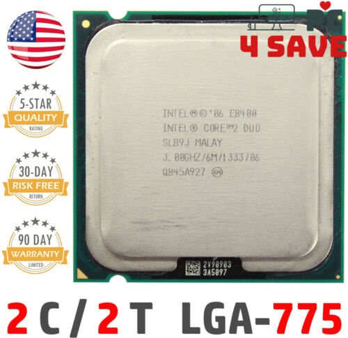 Intel Core 2 Duo E8400 CPU 3.0 GHz 6MB LGA 775 Desktop Processor SLAPL SLB9J