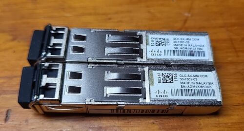 Lot Of 2 Original Cisco GLC-SX-MM SFP Transceiver Module 1G Ethernet Optic 850nm