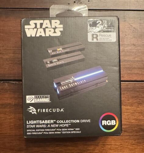 Seagate Lightsaber Collection Special Edition FireCuda SSD 2TB ZP2000GM3A033 New