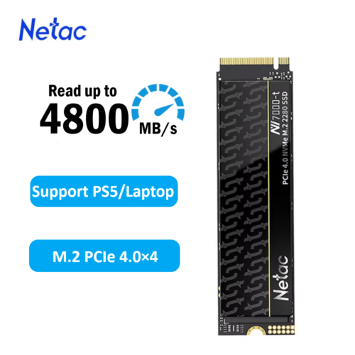 Netac 2TB M.2 2280 Internal Solid State Drive PCIe Gen 4.0×4 NVMe SSD