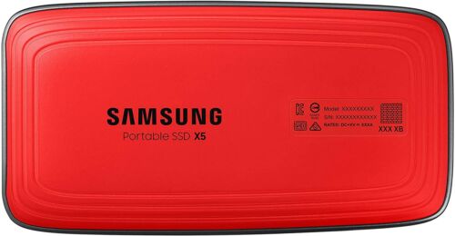 SAMSUNG SSD X5 RED 2TB NVME PORTABLE SSD MU-PB2T0B 2800MB/s  THUNDERBOLT 3