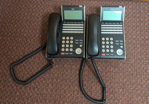 2 Pack NEC DTL-24D-1 DT300 24 BUTTON DISPLAY PHONE #680004