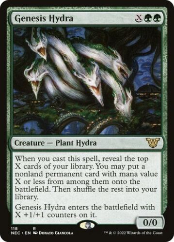 Genesis Hydra – NEC – Rare – MTG Magic Pack fresh