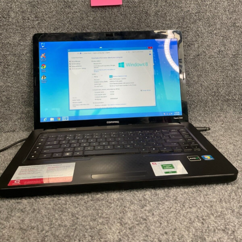 Compaq Prescario CQ62 Laptop AMD V120 2.20Ghz 3GB RAM In Black With Adapter