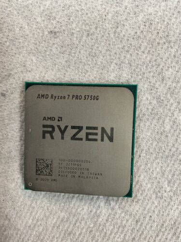 AMD Ryzen 7 Pro 5750G 3.8GHz 8-core 100-000000254 SocketAM4 Lenovo Vendor locked