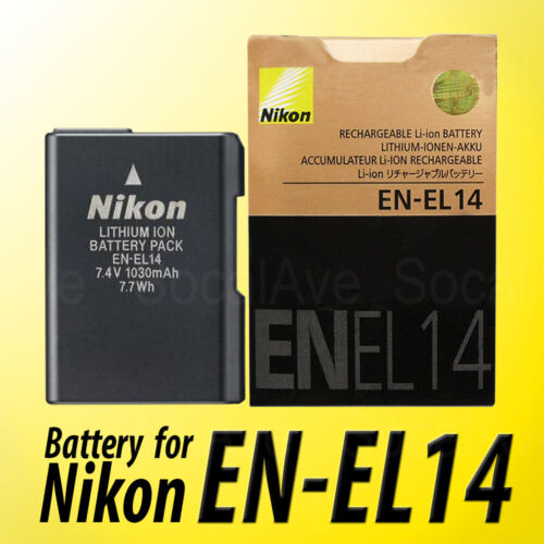 EN-EL14 14a Battery for Genuine Nikon D3100 D3200 D3300 D5100 D5200 D5300 Bulk P