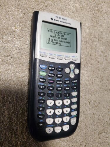 Texas Instruments TI-84 Plus Graphing Calculator 10-Digit LCD. No Cover.