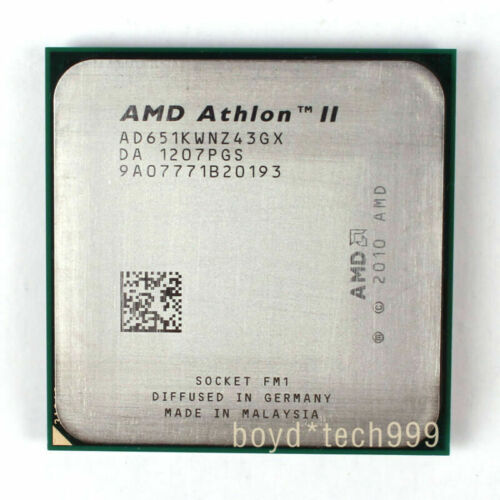 AMD Athlon II X4 651K CPU Quad-Core 3.0GHz 4M Socket FM1 Processors X4 651K