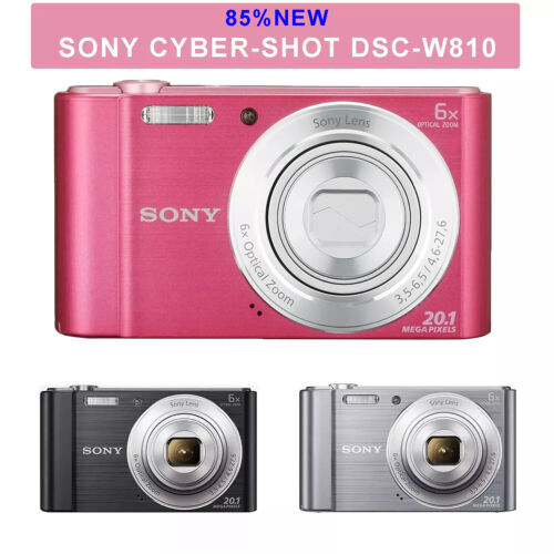 Sony Cyber-shot DSC-W810 20.1MP Digital Camera W/Battery & Charger & Card