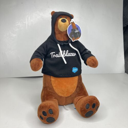 Salesforce Codey Plush Trailblazer Hoodie Dreamforce Bear Stuffed Animal Toy NWT