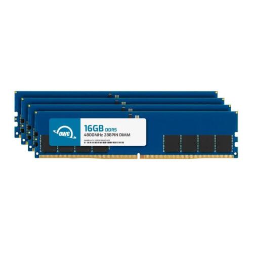 OWC 64GB (4x16GB) DDR5 4800MHz 1Rx8 Non-ECC UDIMM 288pin Memory RAM