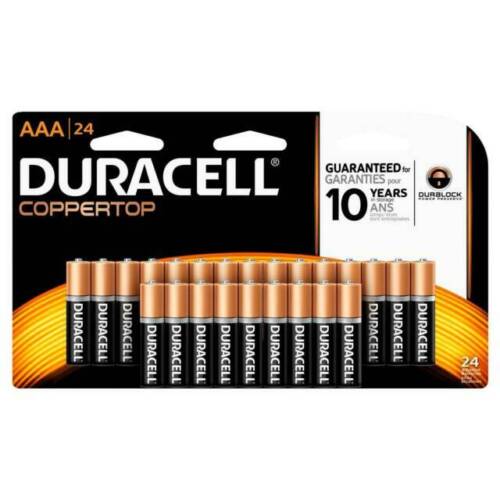 LOT OF 96 Duracell  AAA Alkaline Batteries – 4 x 24 = 96 Count EXP: 2030