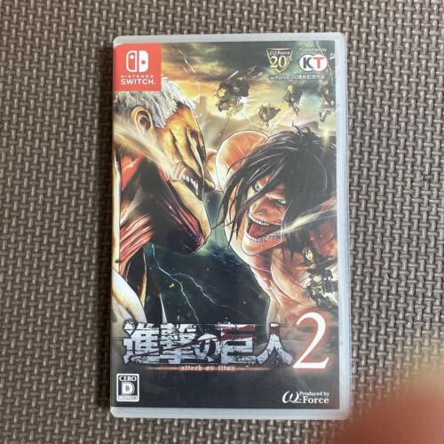 Attack on Titan 2 Nintendo Switch Game 2018 HAC-P-AECNA Cartridge Box From Ja 71