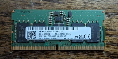 Dell SODIMM 16GB (2x8GB) DDR5 4800 1Rx16 MTC4C10163S1SC48BA1 Laptop Memory