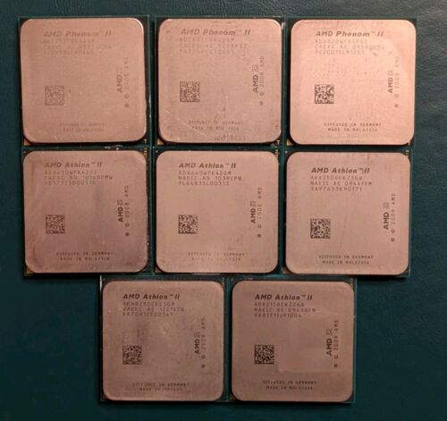 Lot of Assorted AMD Athlon II/Phenom II X2/X4 AM3 Processors